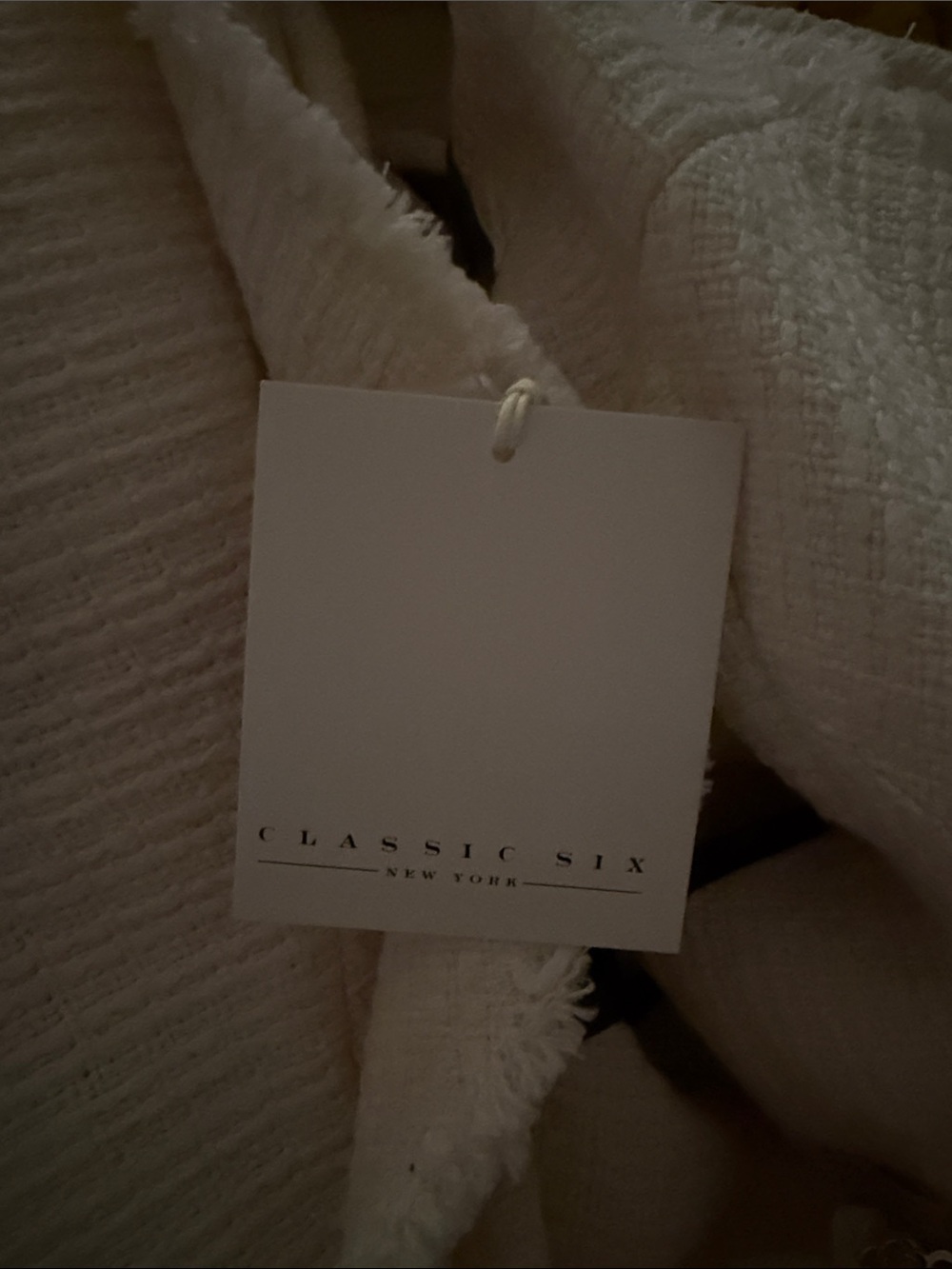 Classic Six New York Katherine Ivory Tweed Blazer